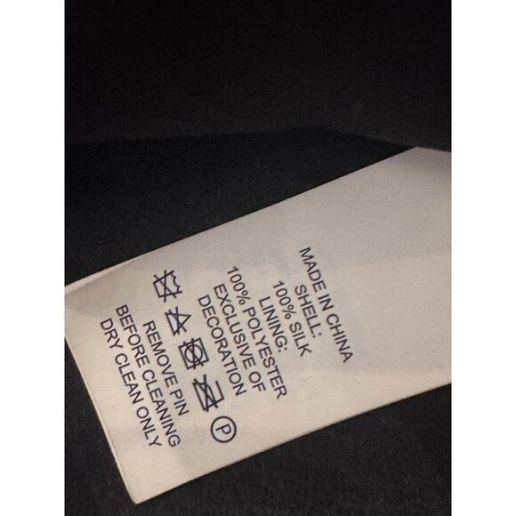 🌸 KATE SPADE Madison Ave Collection Floral Ruffle Blouse S Black Pink Chiffon - Picture 10 of 10